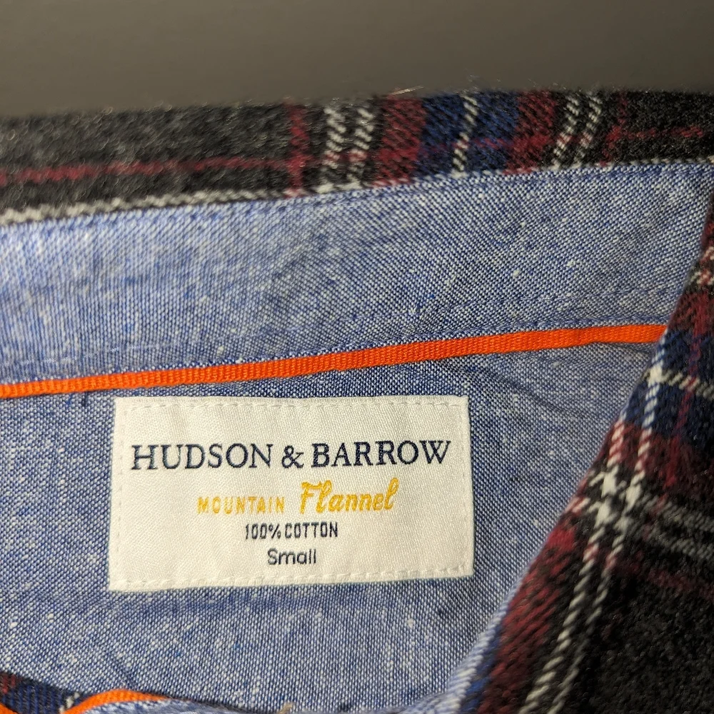 Hudson & Barrow Mountain Flannel Sz Small - Picture 4 of 6